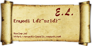 Enyedi László névjegykártya