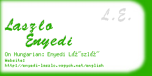 laszlo enyedi business card